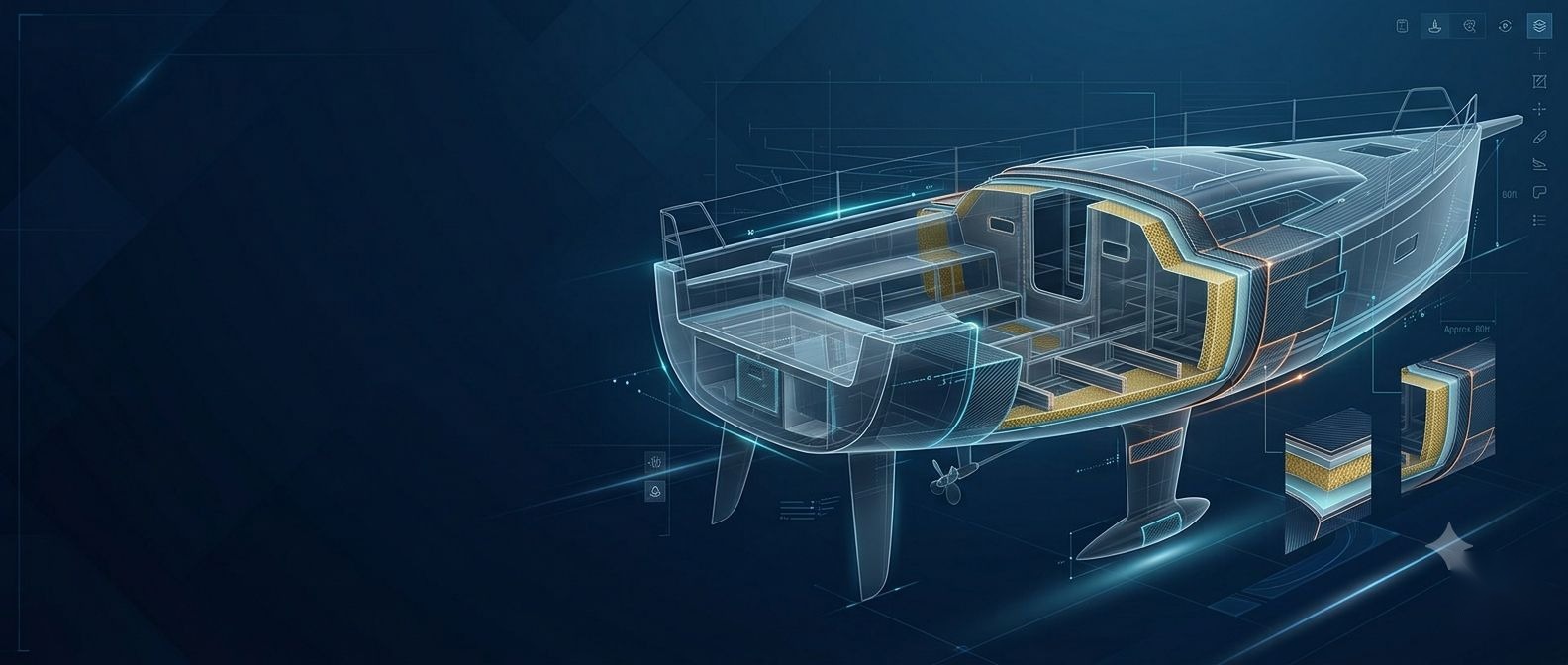 Notilus Composite — composite structural design for Rhinoceros