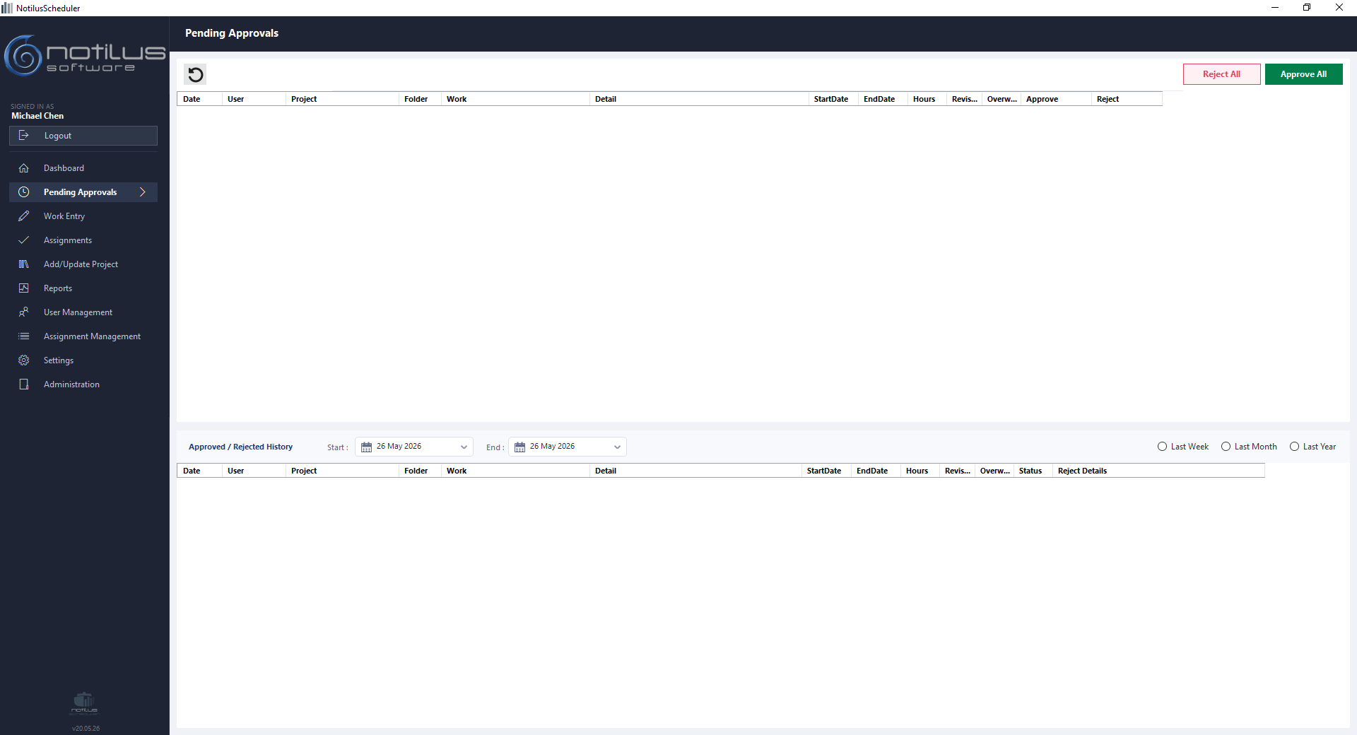 Approval workflow