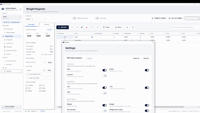 One click to a polished report